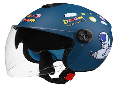 Детский Мотоциклетный Шлем Унисекс С Двойным Козырьком И Быстросъемной Пряжкой Для Удобства Безопасности